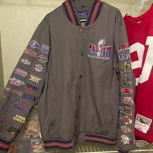 Brand new NFL Super Bowl Las Vegas varsity jacket for sale. Sold out!
